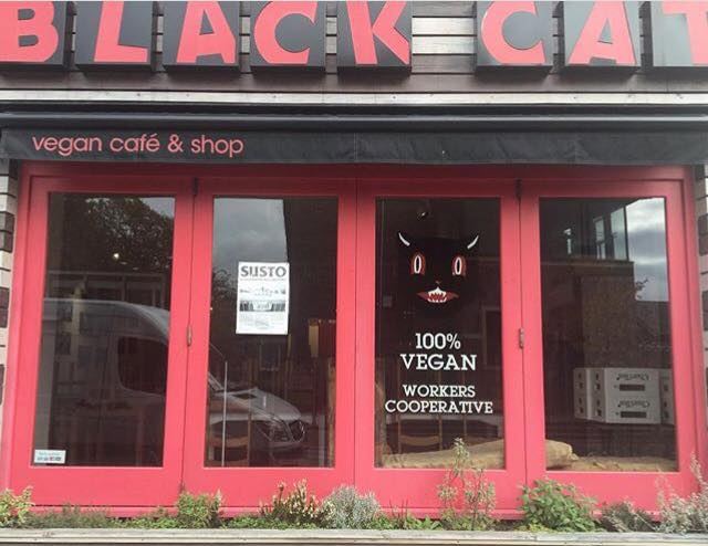 Black Cat Café—London, UK - best vegan restaurants, top vegan restaurants, vegan restaurant guide