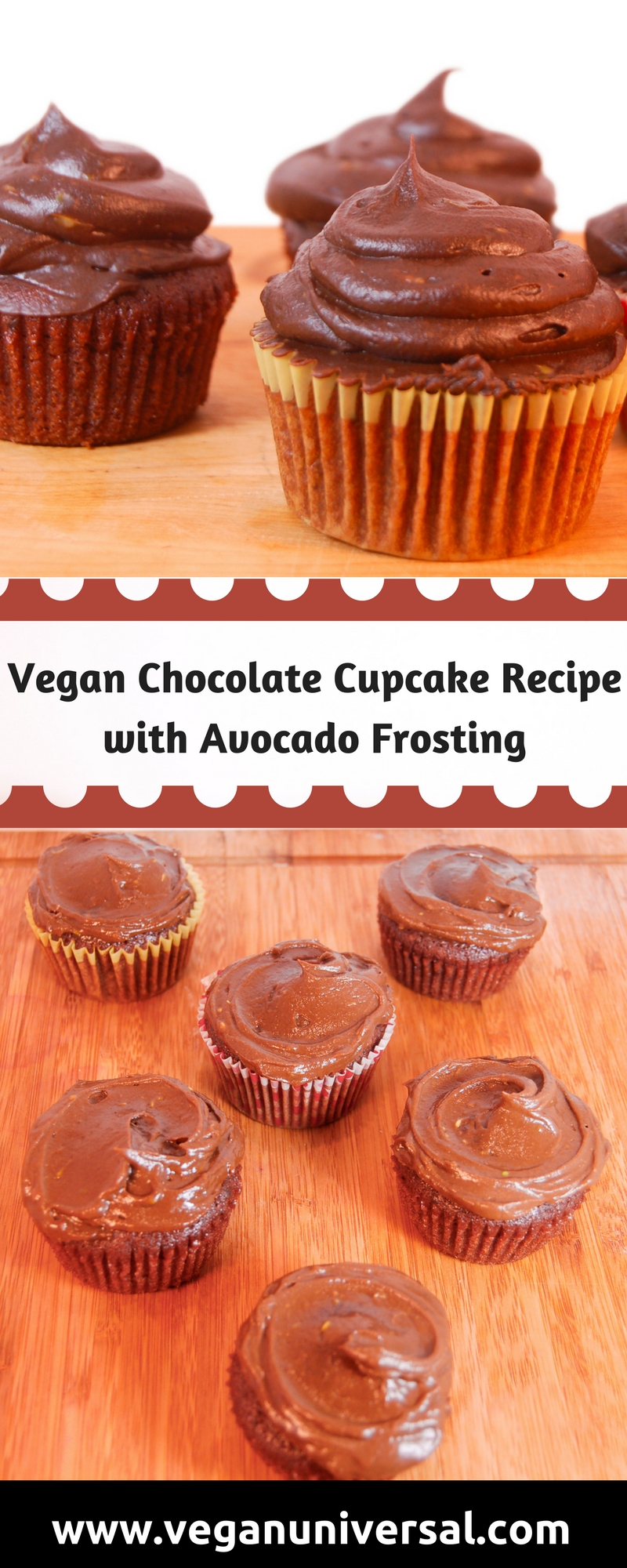 Vegan Chocolate Cupcake Recipe with Avocado Frosting