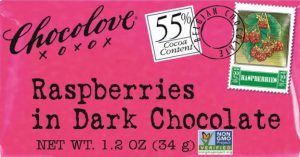 Chocolove Raspberry Dark Chocolate 55% Cocoa