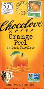 Chocolove Orange Peel in Dark Chocolate 55% Cocoa